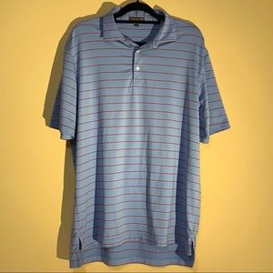Peter Miller blue and orange Summer Comfort Polo